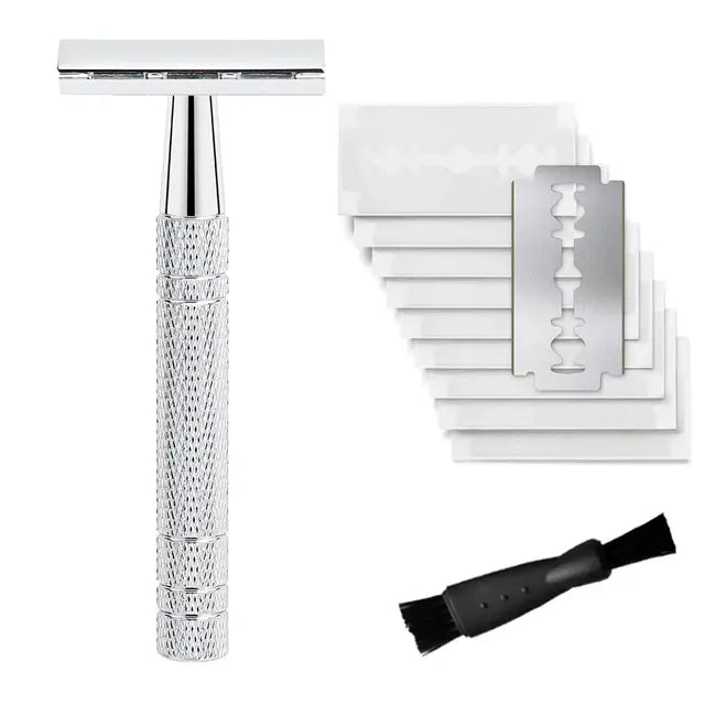 GlideEco™️ Double Edge Safety Razor -  10 Blades Included