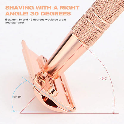 GlideEco™️ Double Edge Safety Razor -  10 Blades Included