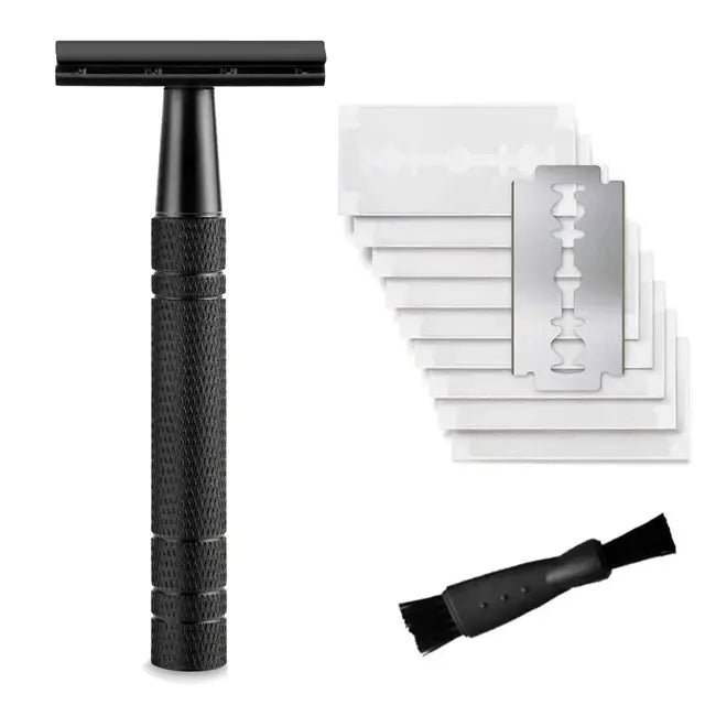 GlideEco™️ Double Edge Safety Razor -  10 Blades Included